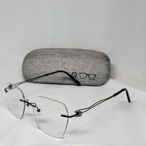 Rimless Lightweight Women's Glasses with Blue Light Blocking Lenses